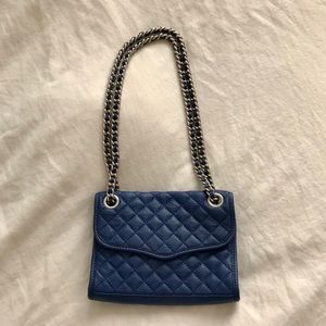 Rebecca Minkoff Mini Quilted Shoulder Bag—Navy